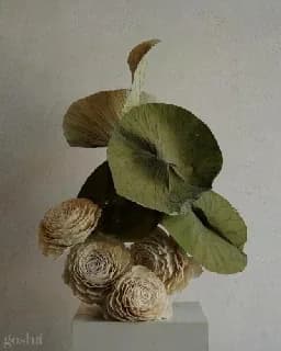 浅棕色自然花艺